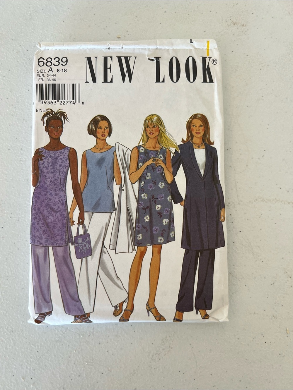 New Look 6839 Women’s Sewing Pattern Size 8-18 Jacket Dress Pants Top